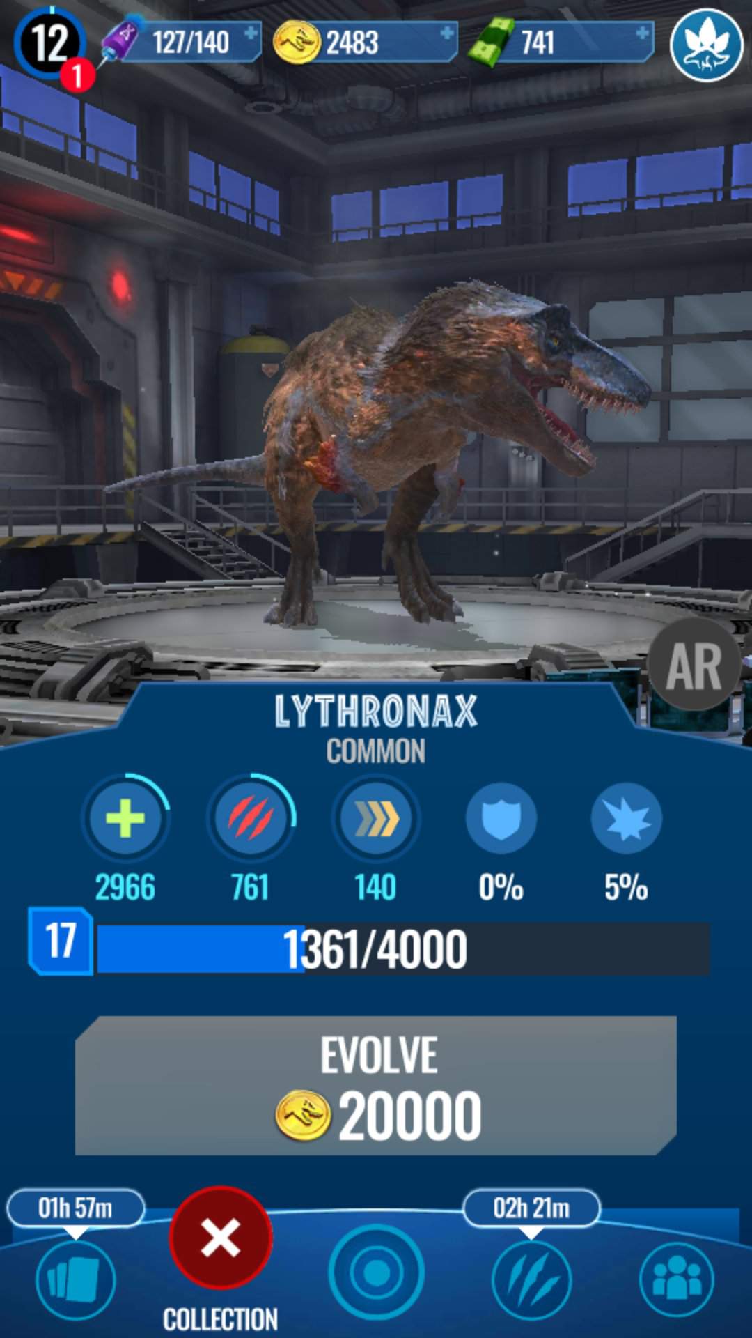 Lord Lythronax Progress | Jurassic World Alive Amino