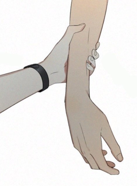 Anime hand on waist