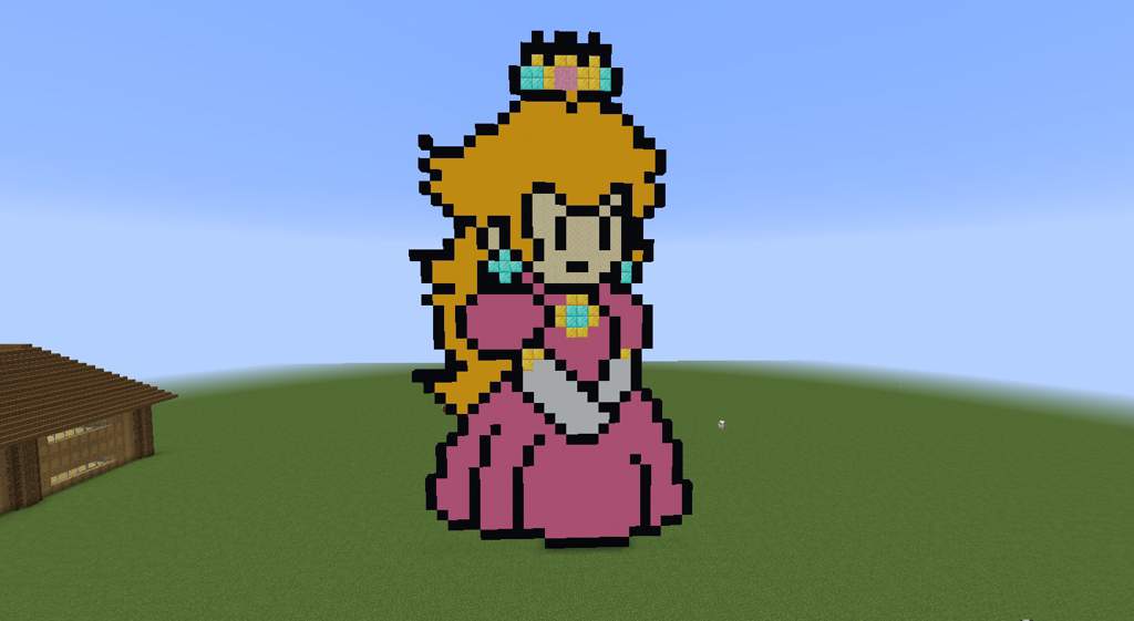Princess Peach Pixel Art Minecraft Amino