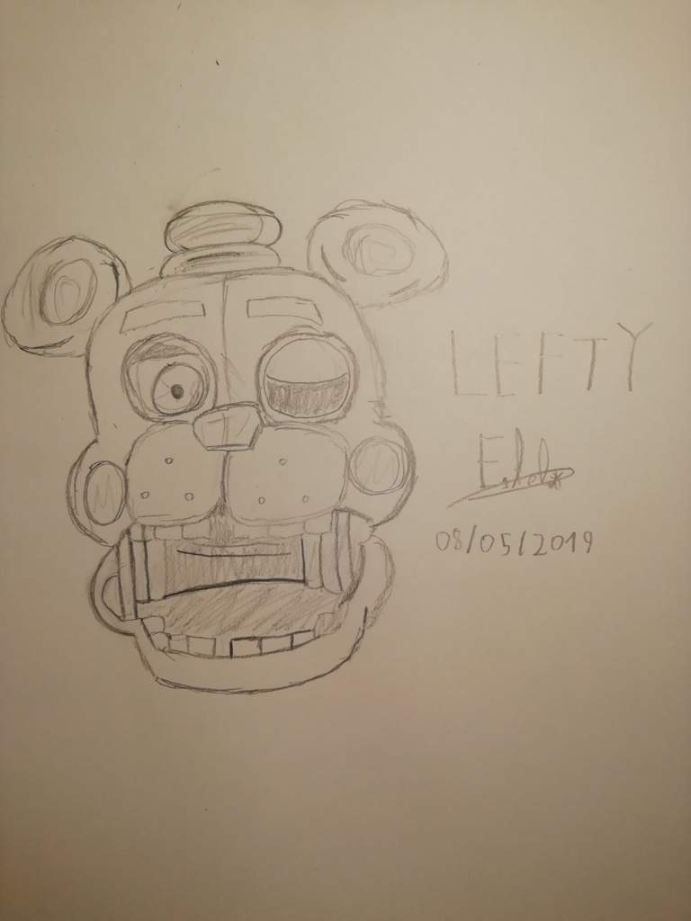 Dibujo de Lefty realista | FNaF Amino [ Español ] Amino