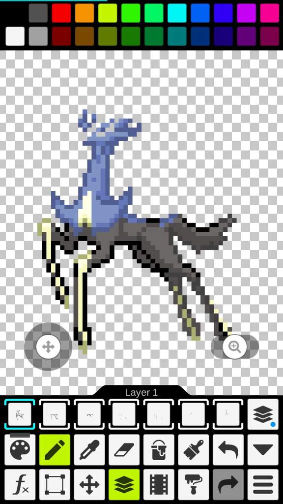 My Art Xerneas pixel art | Pokémon Amino