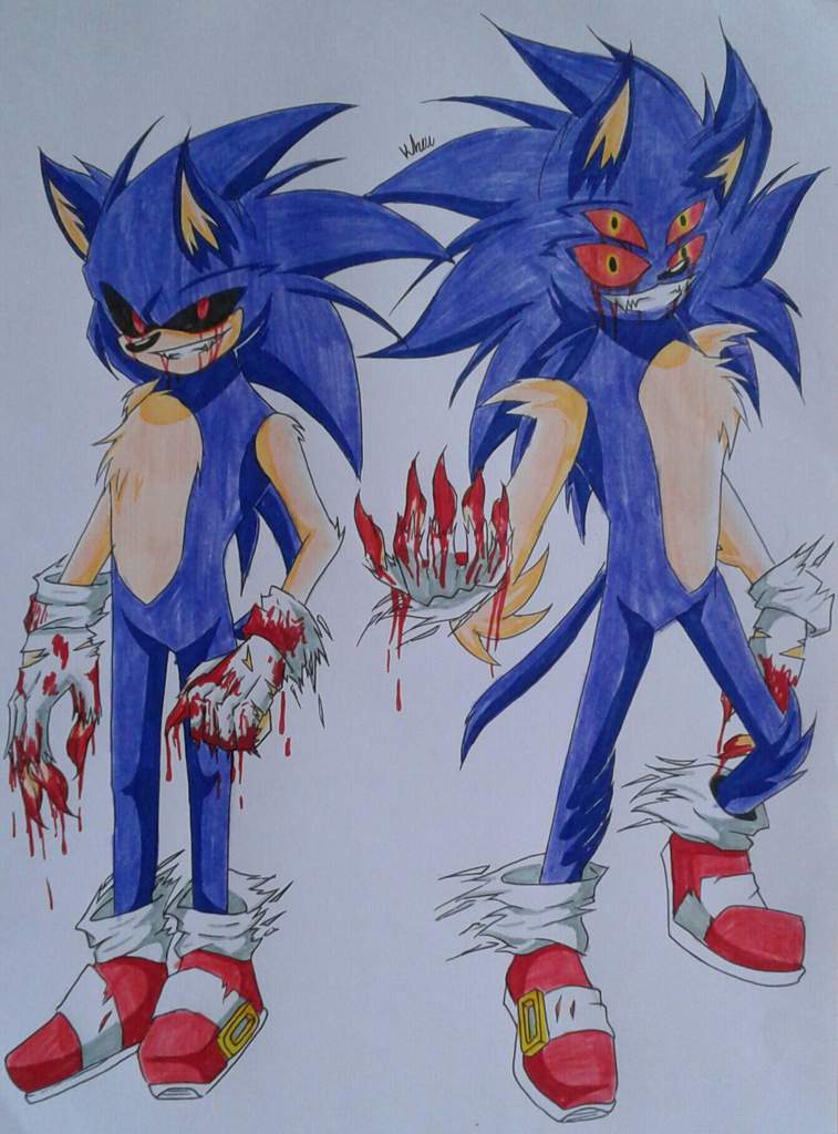 Sonic.exe and the second form.