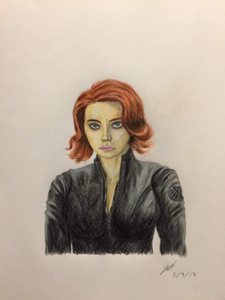 My drawing of Scarlett Johansson’s Black Widow | Marvel Amino