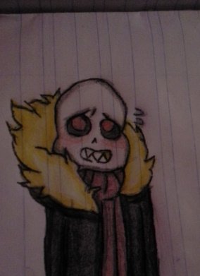 dibujo de chara fell y sans fell | Undertale Español Amino