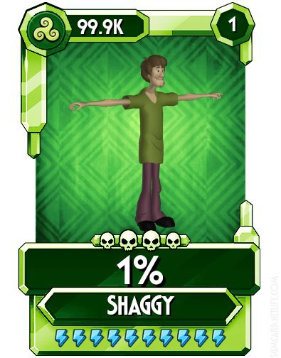 Shaggy as a card in Skullgirls. | Memes Amino