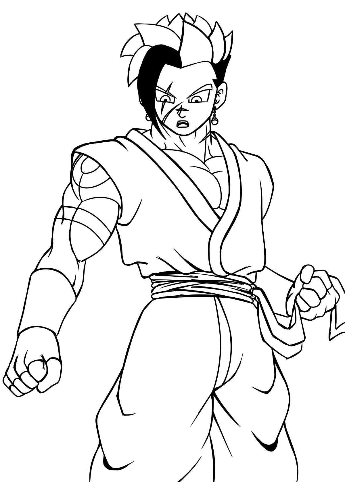 Lineart de Zai | Dibujos de Dragon Ball. Amino