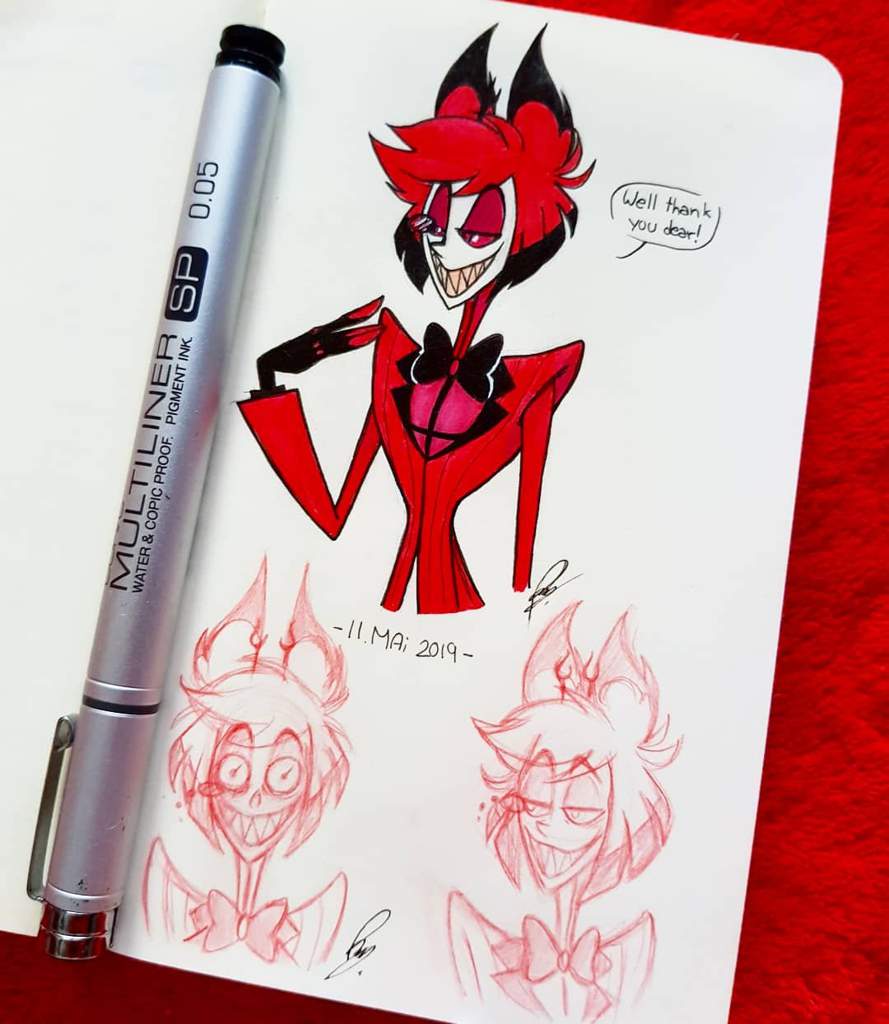 🍓 More Alastor Sketches 🍓 | Hazbin Hotel (official) Amino