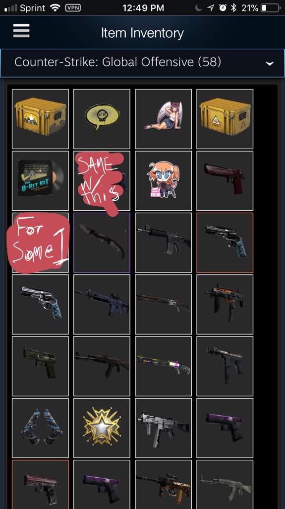 Anyone wanna trade? Reds are for some people | Counter Strike Amino