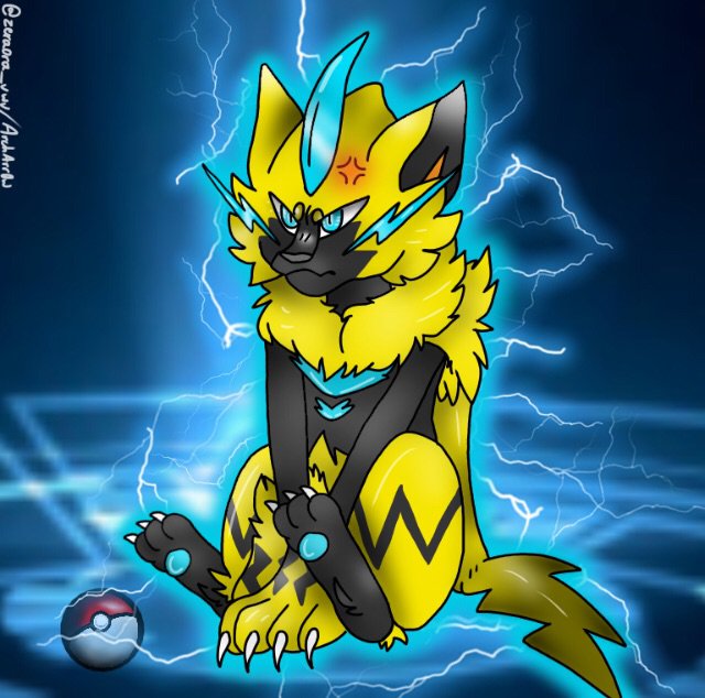 Cute but Angry Zeraora UwU💞 | 🎨Pokemon Art/Drawing Amino 🎨 Amino