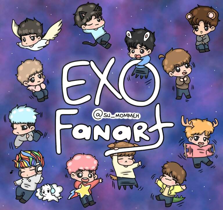 Exo Sesoo Chibi Fanart Exo 엑소 Amino