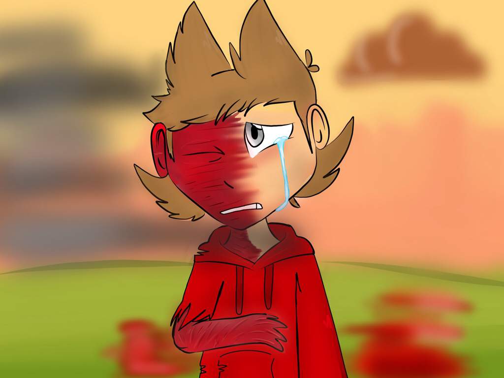 (Isn’t it Lovely, All alone) Tord after The End drawing | 🌎Eddsworld🌎 Amino