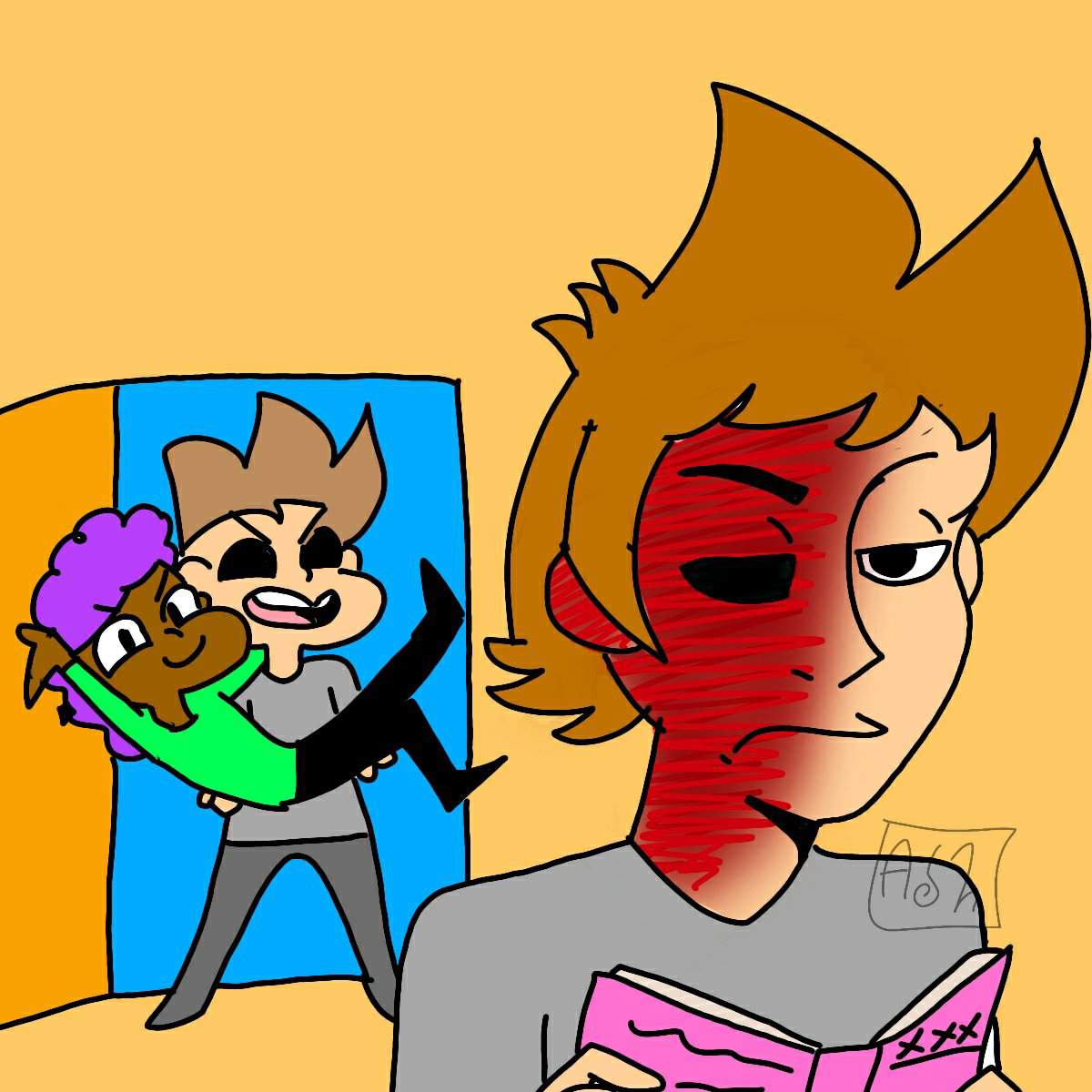 Ashley, Tom, and After-The-End Tord | 🌎Eddsworld🌎 Amino