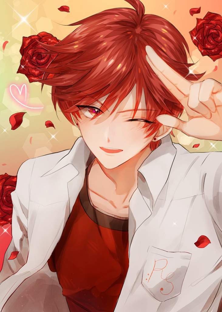 Anime red hair boy