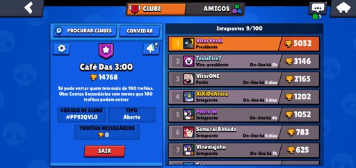 Vitorverdi Brawl Stars Amino Oficial Amino - gerenciador de clubes brawl stars