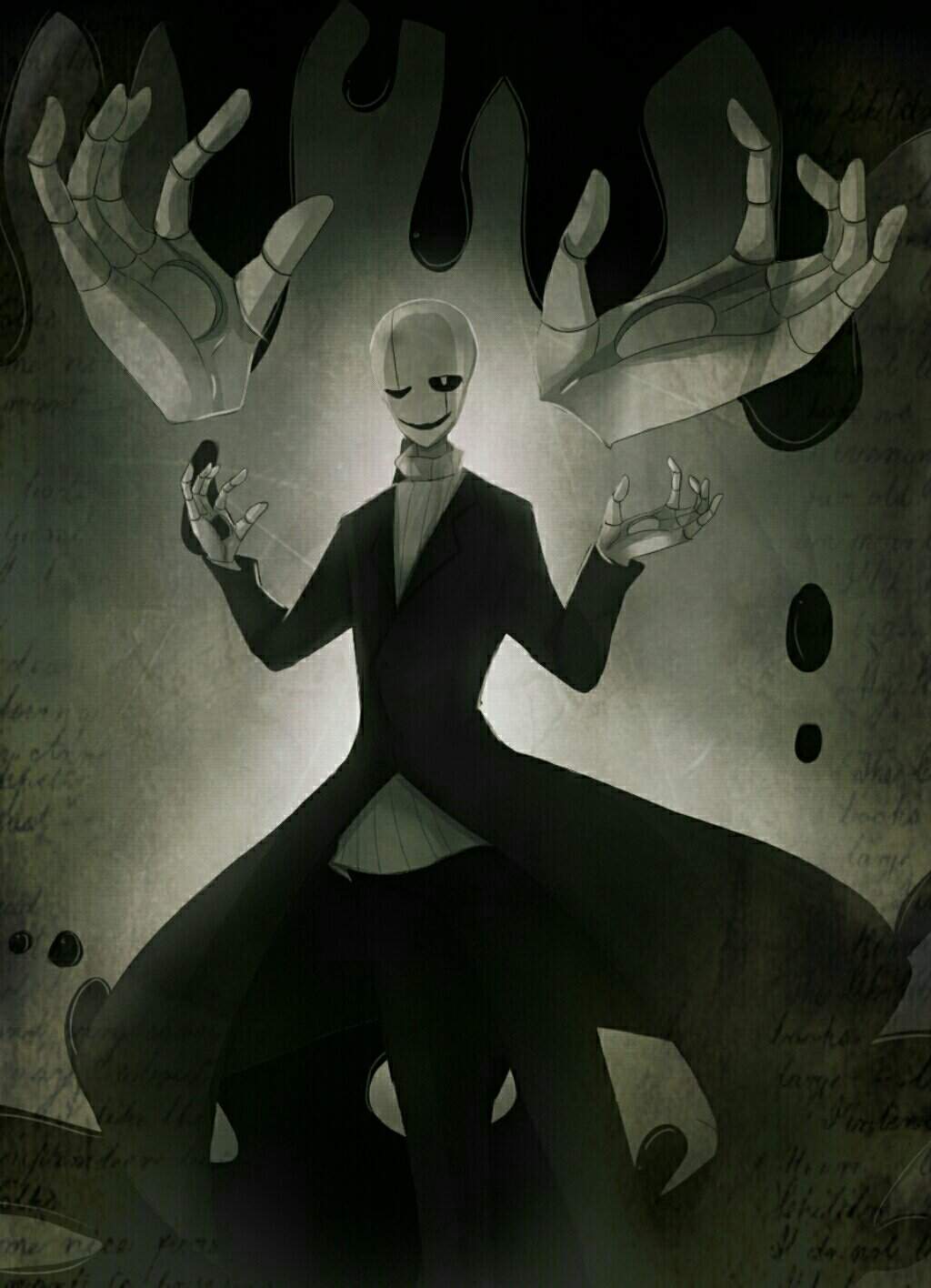 Dark Words [ Gaster Art Post ] | Undertale Amino