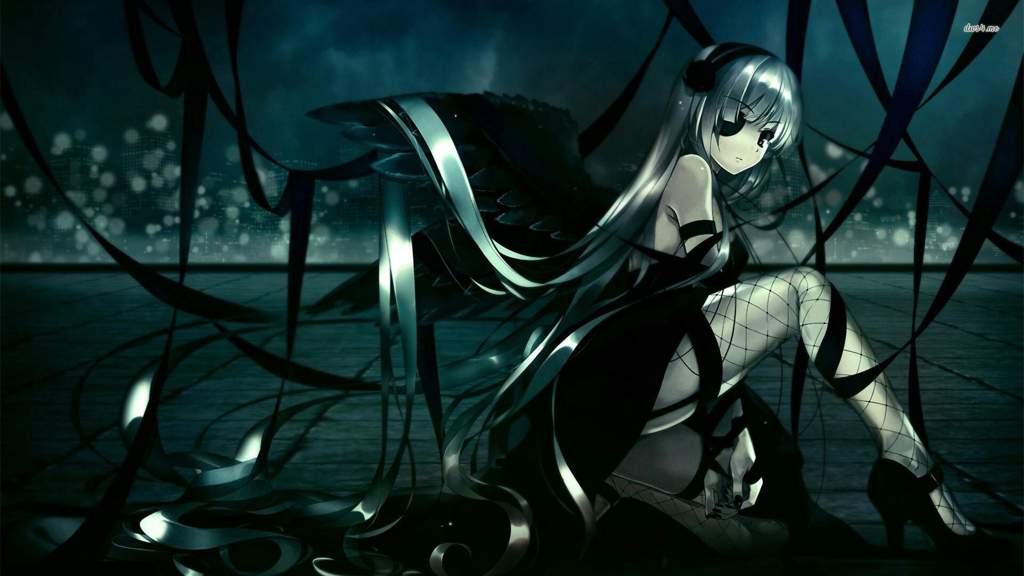 Dark anime girl wallpaper