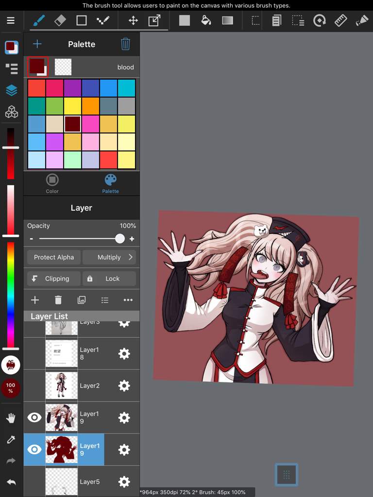 Junko Enoshima Pixel Art