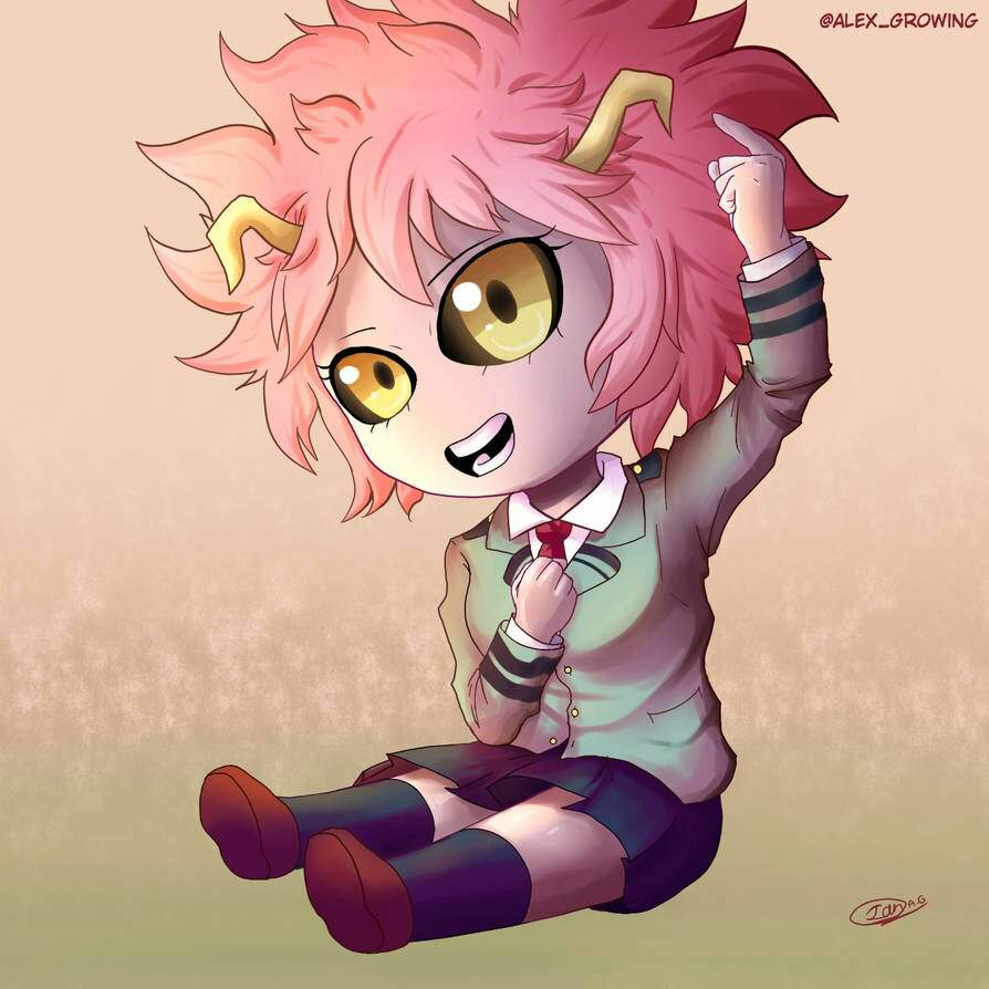 -Mina Ashido chibi- | Arte Anime Amino Amino