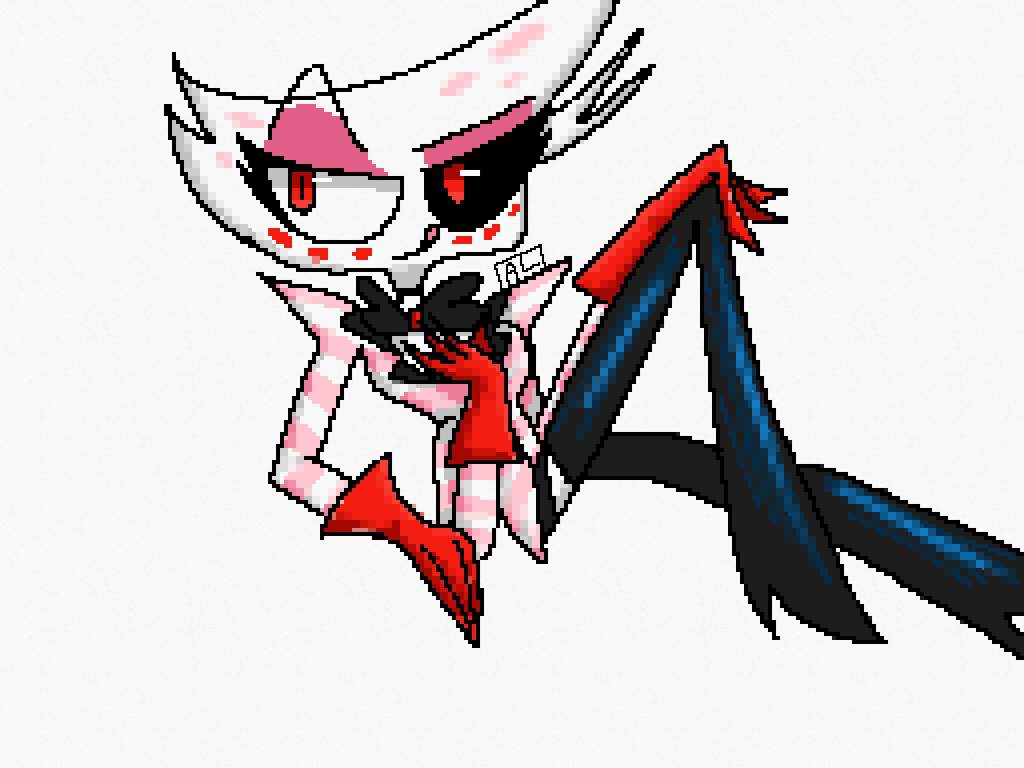 Angel Dust Pixel Art Because Im Gay Hazbin Hotel Official Amino