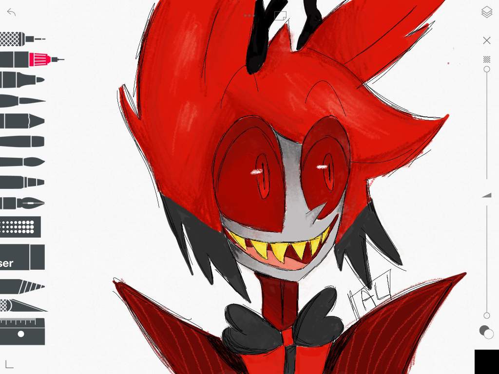 Quick Alastor sketch | Cartoon Amino