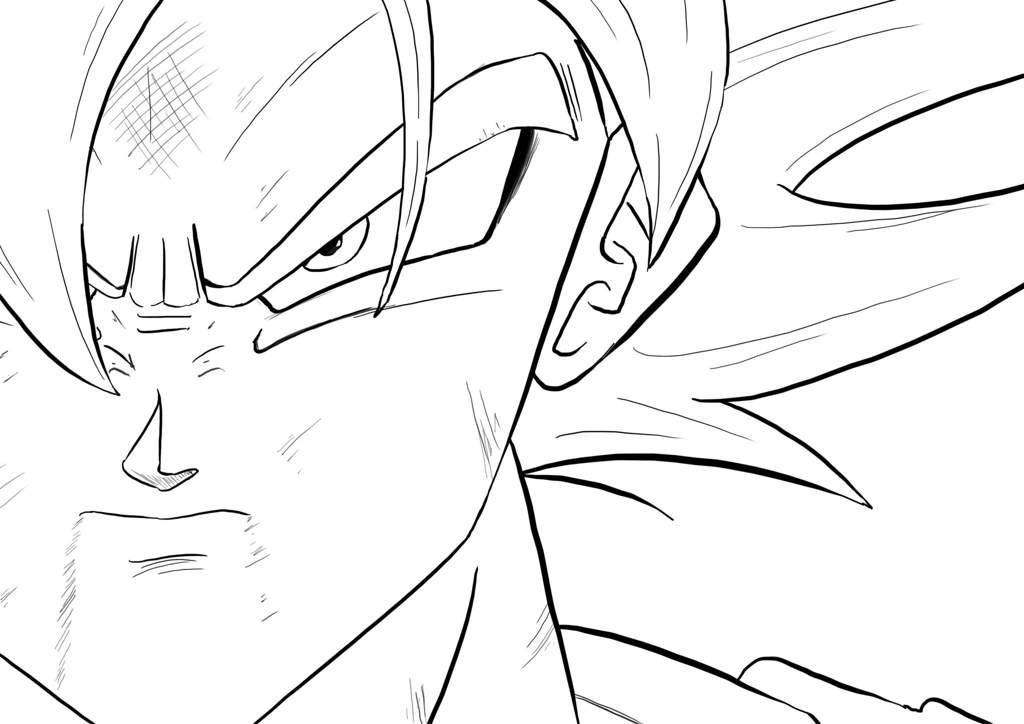 MUI Goku Draw | DragonBallZ Amino