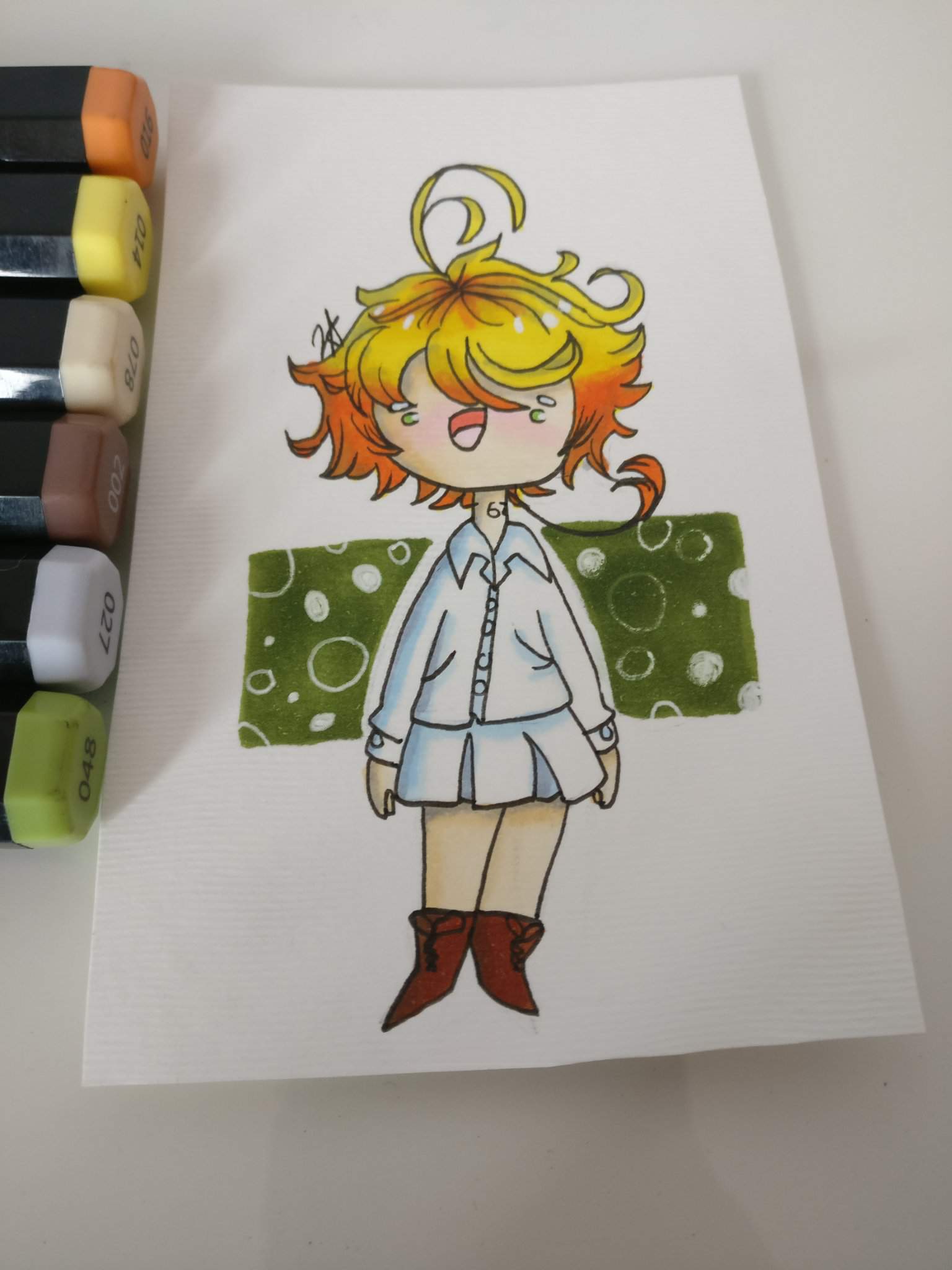 I small drawing of emma | The Promised Neverland Amino