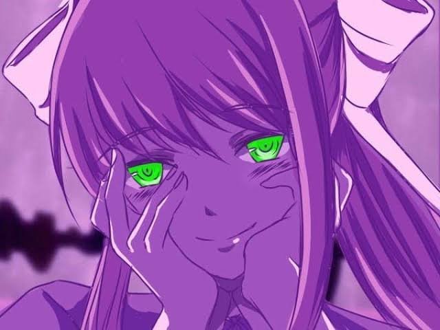 Monika yandere face | Doki Doki Literature Club! Amino