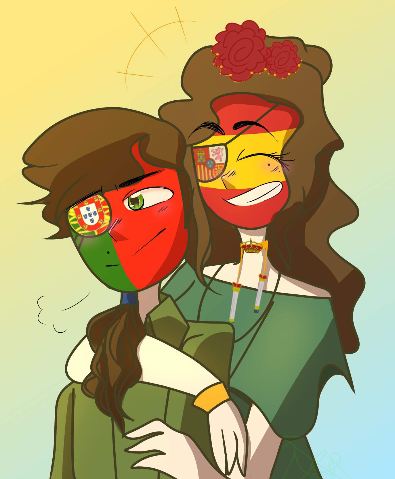 Iberian cousins | •Countryhumans Amino• [ENG] Amino