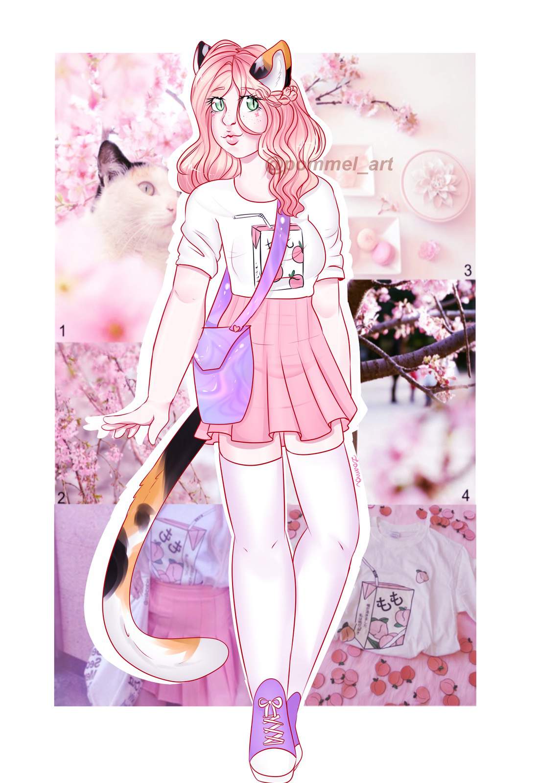 Pastel cat girl | Anime Art Amino