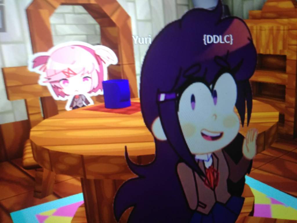 Natsuki And Yuri Having Tea In Roblox Doki Doki Literature Club Amino - natsuki roblox avatar
