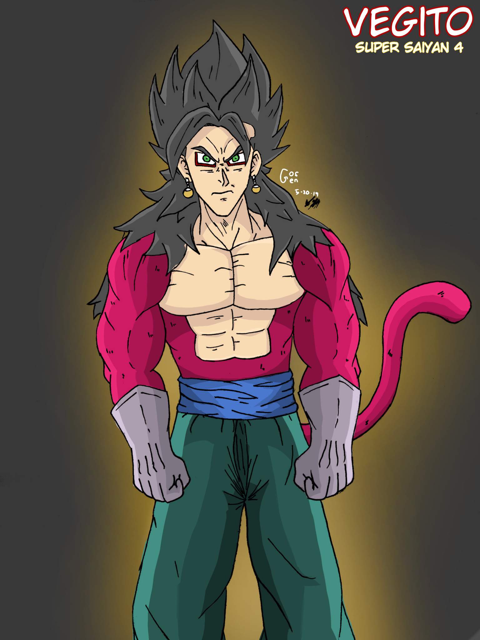 Primal Perfection - SS4 Vegito Art | DragonBallZ Amino