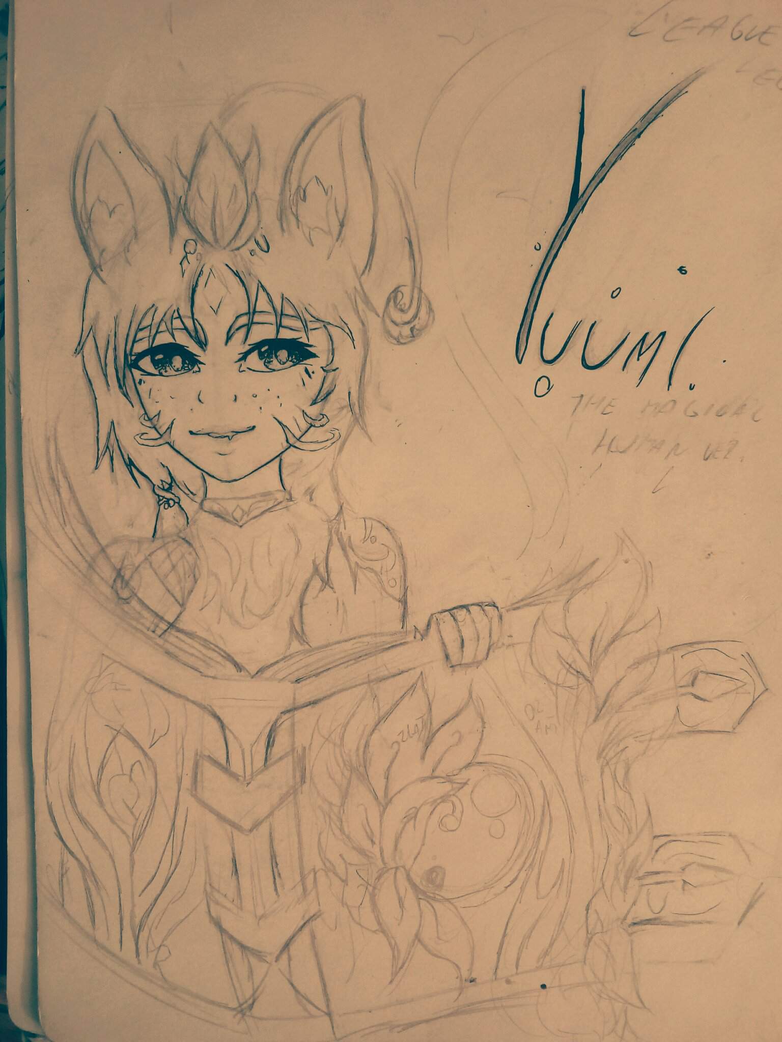 League of legenda fanart - Human yuumi | Kawaii Amino