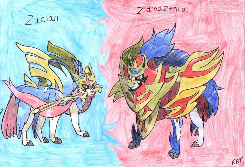 Zacian And Zamazenta!!! 🎨Pokemon Art/Drawing Amino 🎨 Amino