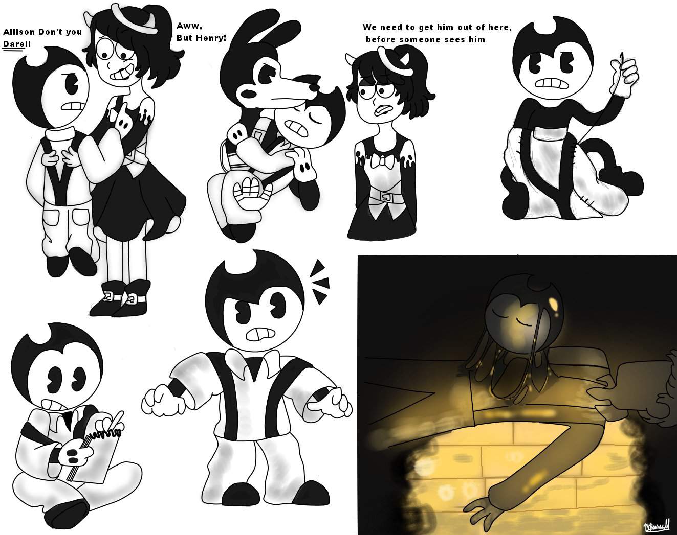 Benry Doodles | Bendy And The Dark Revival Amino