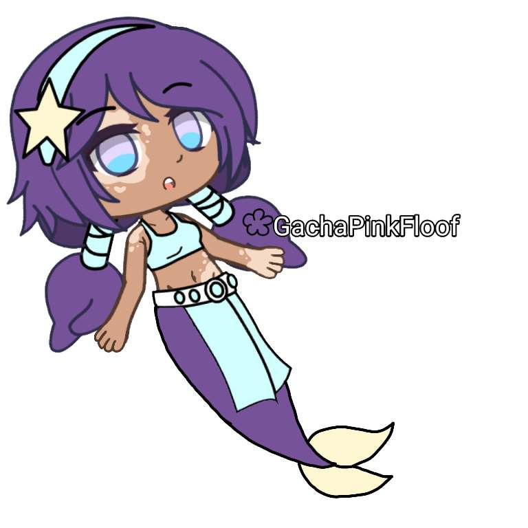 Mermaid Gacha Life Base Pose