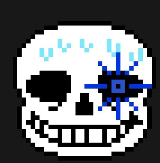 A better Underpray Sans Head Pixel art | Undertale AU Ships Amino