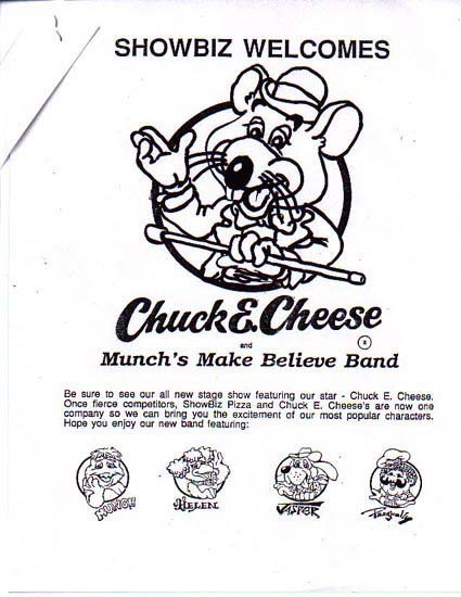 Chuck E Cheese Manual