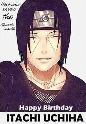 Happy birthday ITACHI UCHIHA | Anime Amino