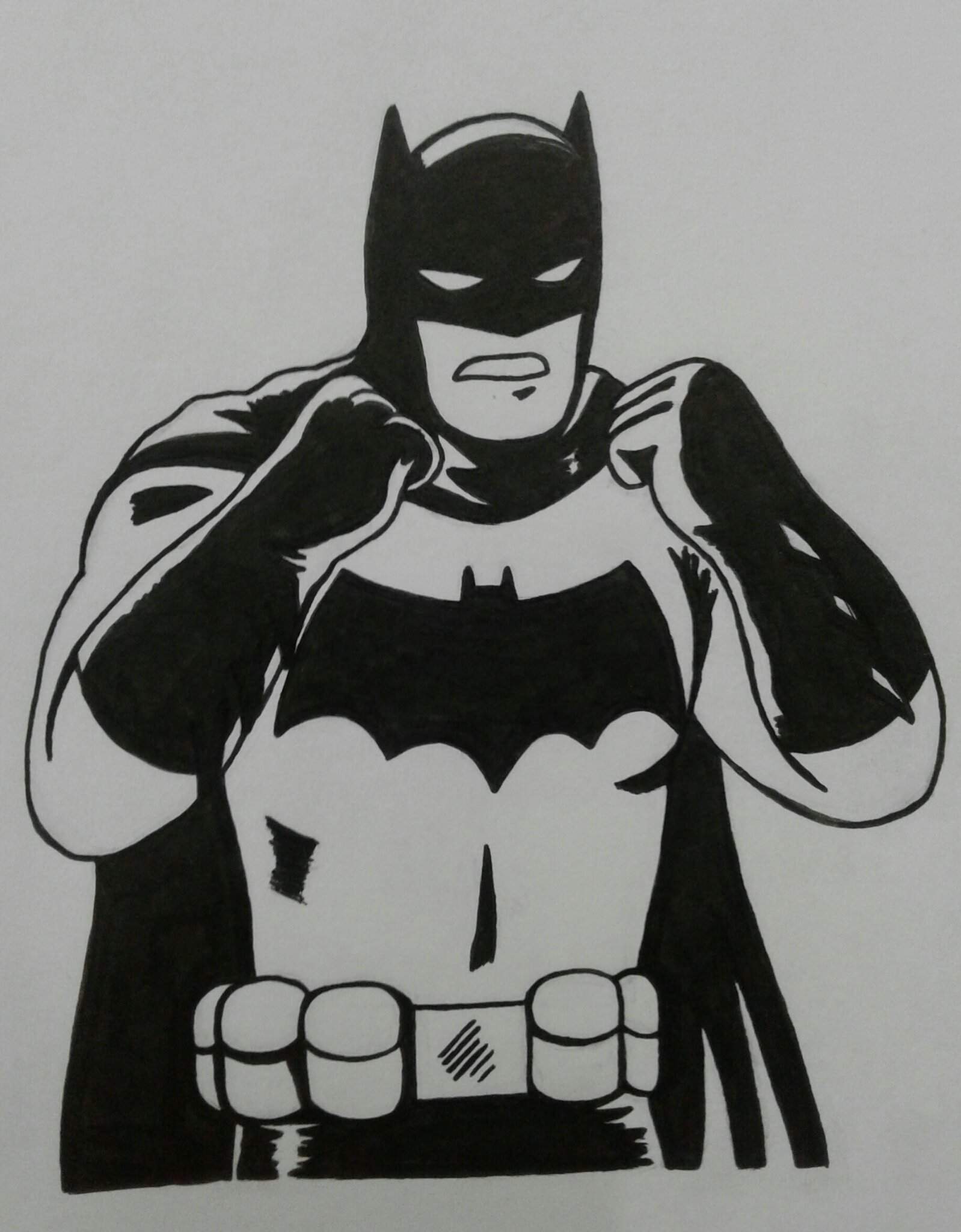 practice sketch - looked at Jorge Fornés from Batman #72 for a little  reference | Comics Amino