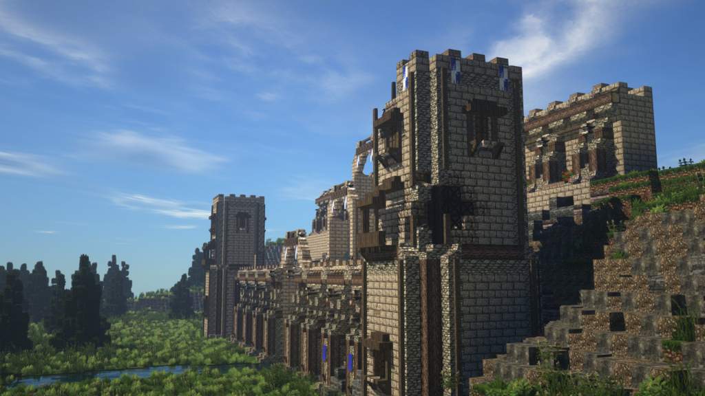 Fort Riverhorn - A Conquest Reforged build, part 1 | Minecraft Amino