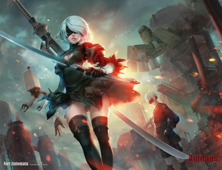 2B Slashes Her Enemies! | Smash Amino