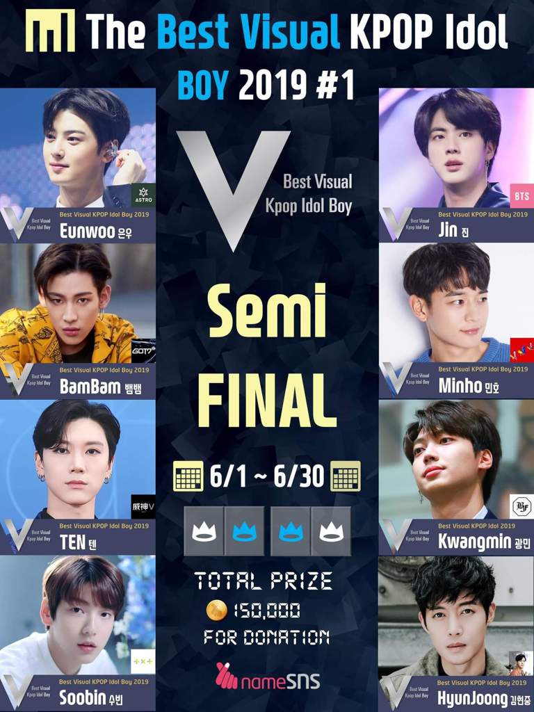 The Best Visual Kpop Idol 2019 Vote KPop Galery
