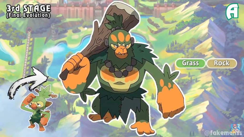 What If I Made The Galar Region- Starter Evolutions | Pokémon Sword and ...