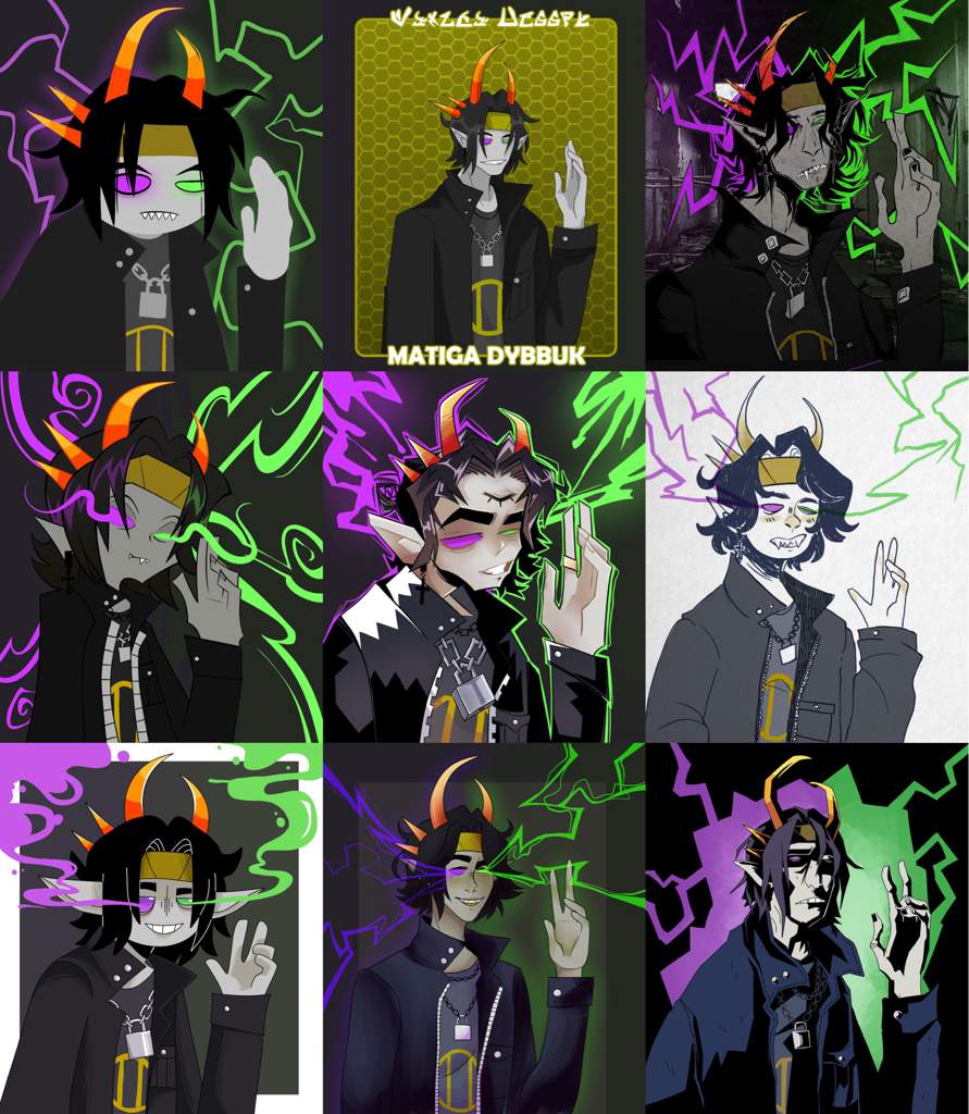 hiveswap characters with a homestuck style