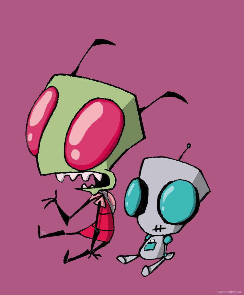 Space bug and his robot sidekick | Invader Zim Amino