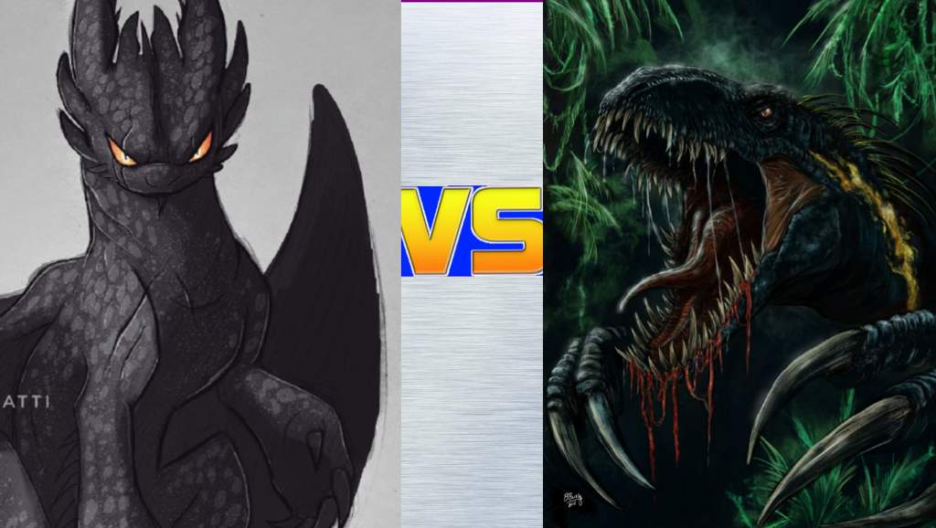 Versus Match 602 Nightfury Vs Indoraptor How To Train Your Dragon Vs Jurassic World