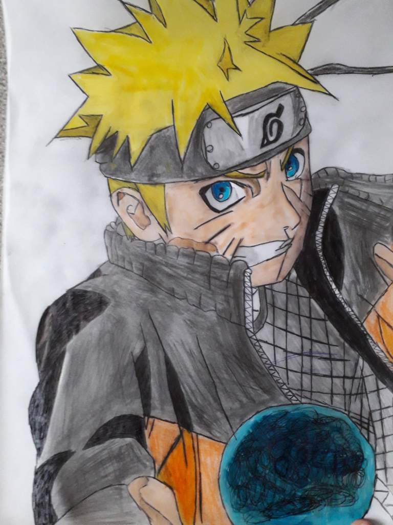  Dessin  de Naruto qui m a pris une  plombe et en plus je 