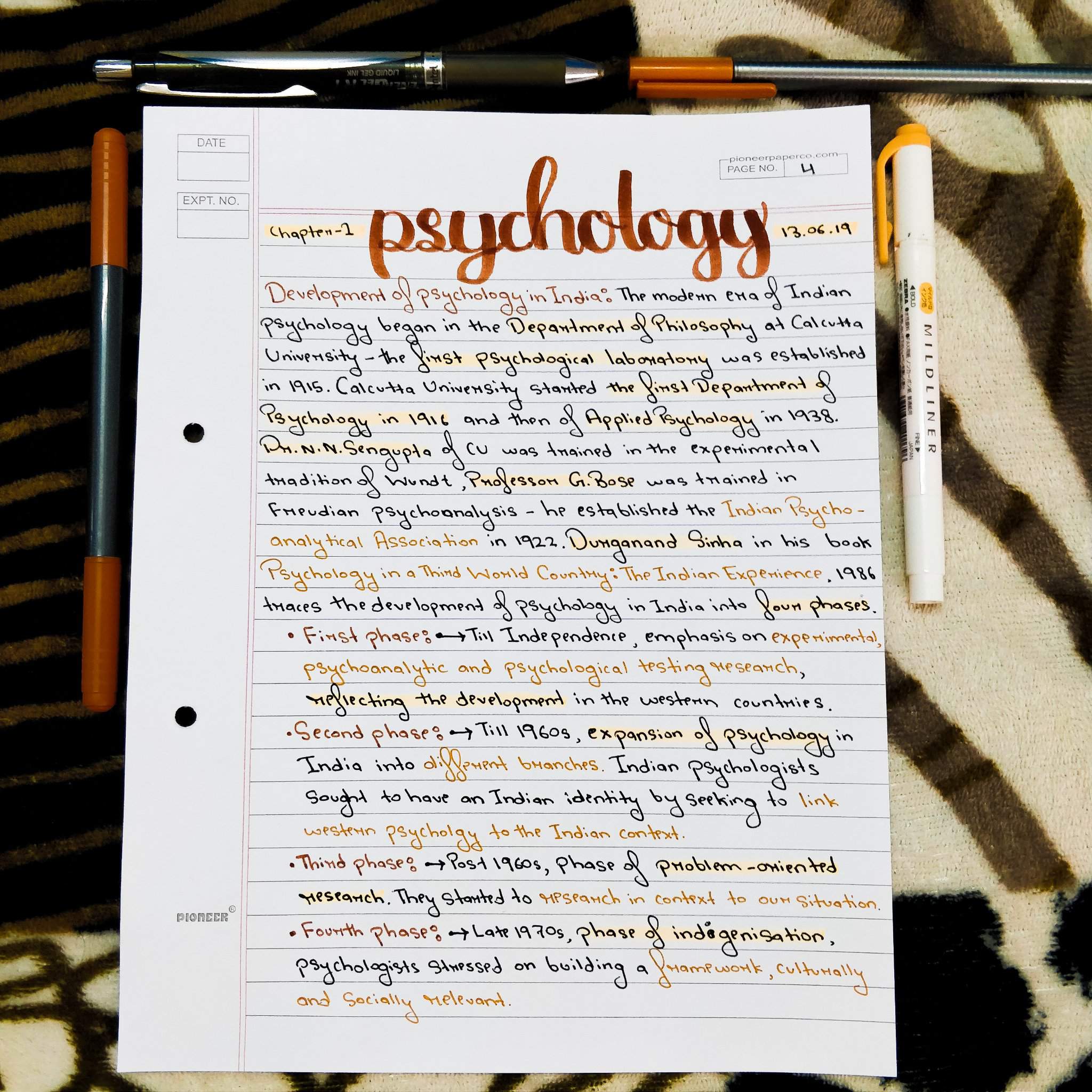 Psychology Notes • Introductory Chapter | Studying Amino Amino