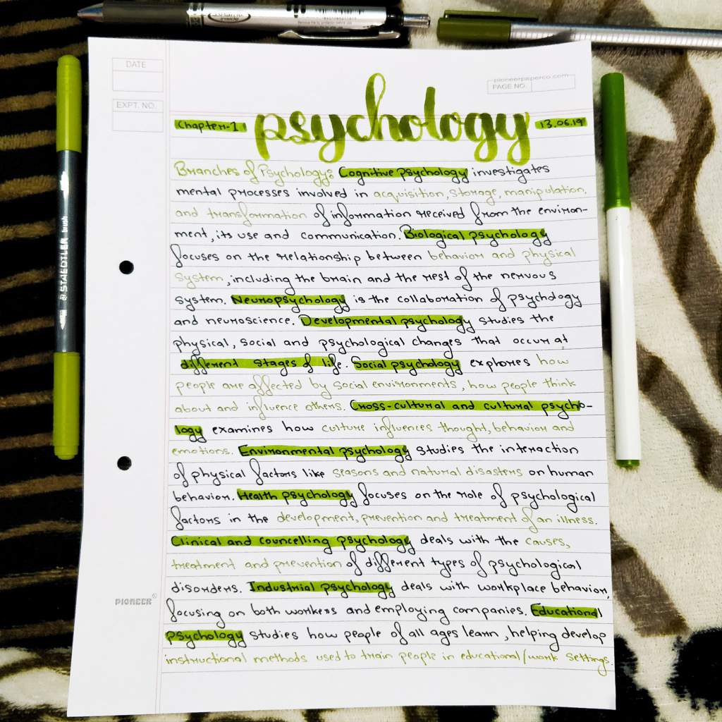 Psychology Notes • Introductory Chapter | Studying Amino Amino