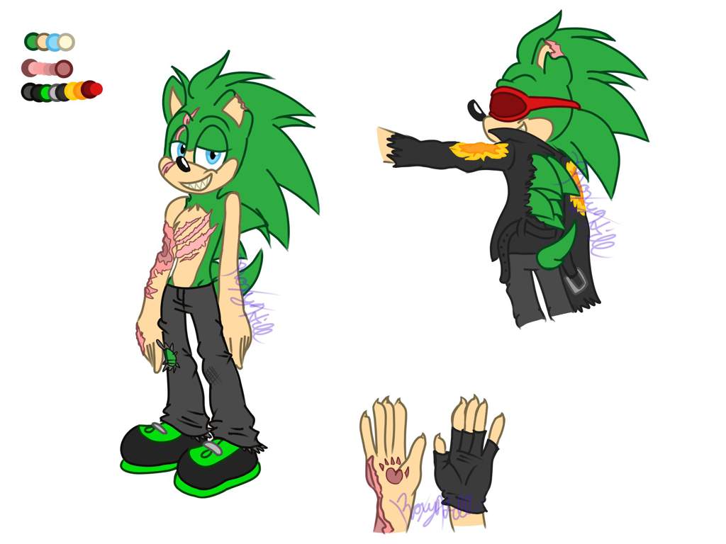 Scourge: Bellowing moons AU Redesign and Reference sheet | Sonic the ...